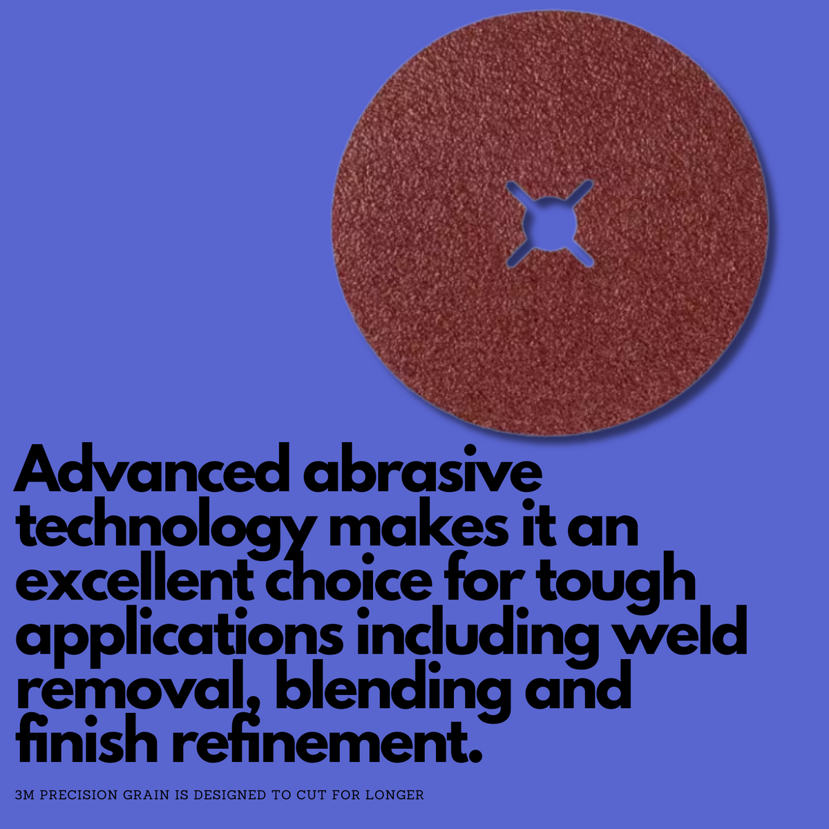 thumbnail image 2 of Benchmark Abrasives 5" X 7/8" Ceramic Resin Fiber Discs – 25 Pack – Coarse Grit 2 of 4