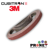 10 x 330mm 3M Cubitron II 784F File Sanding Belts - Packs of 10 (36+ Grit-60+ Grit)