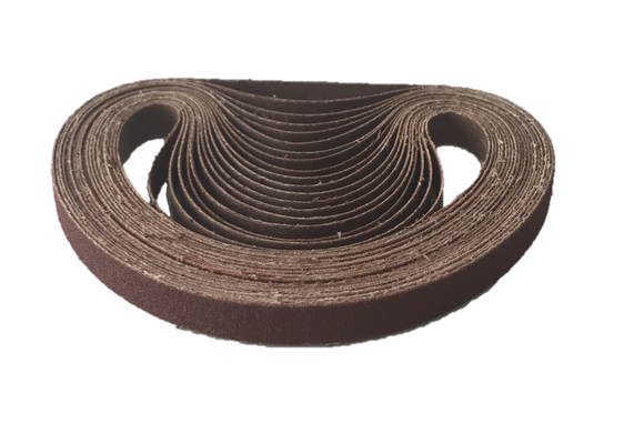 13 x 457mm Aluminium Oxide File Sanding Belts - Packs of 10 (40 Grit-120 Grit)