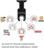 44mm Oscillating Saw Blades For Multi Tool // Designed for Metal // Pack of 10