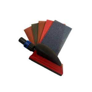 70 x 125mm Vacuum Hand Sander Kit - Includes 10 PRONET AbrasiveNet Strips